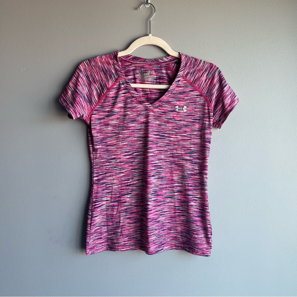 Under Armour Pink Athletic Short Sleeve